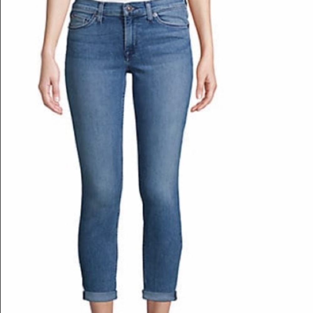 Hudson super skinny cropped jeans NWT